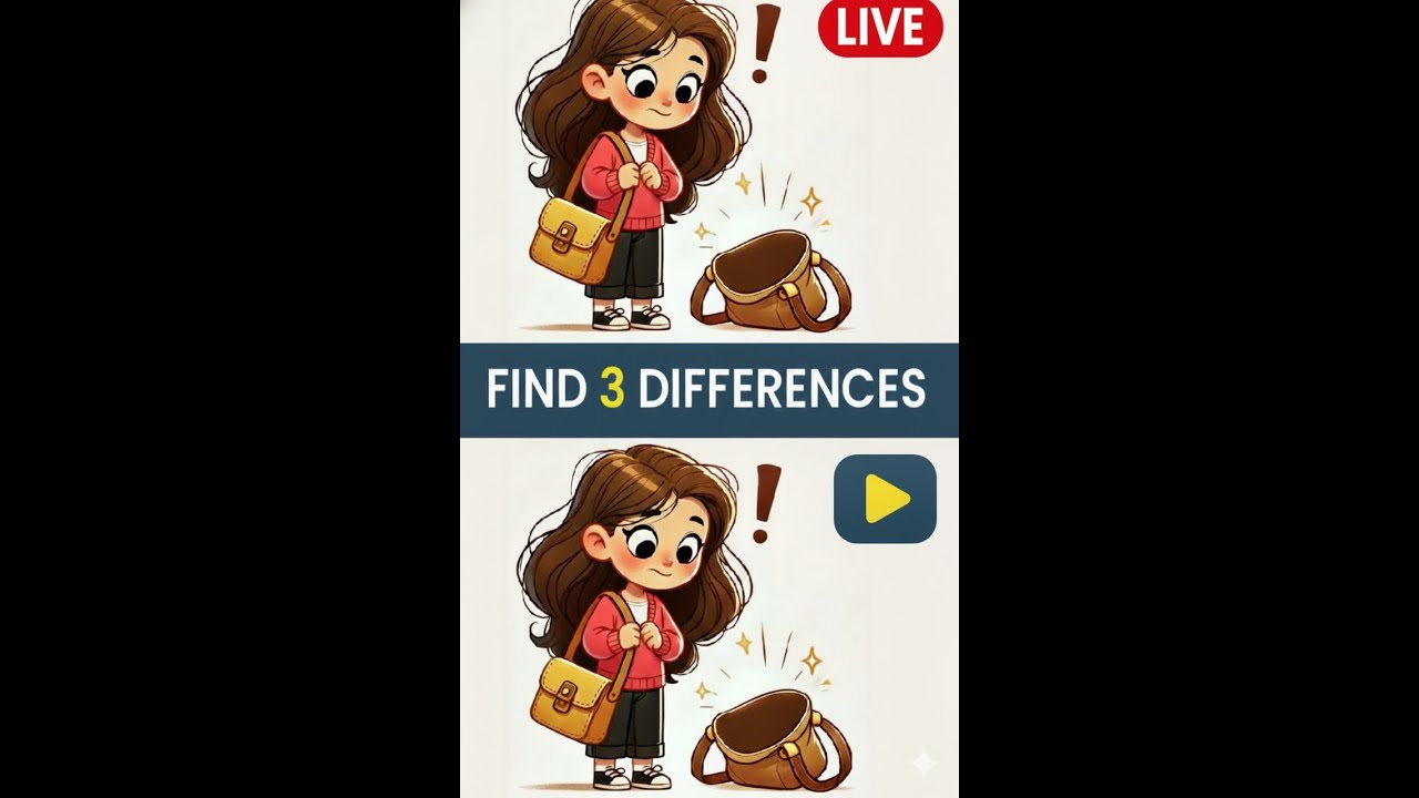 🔍 Find 3 Differences | 99% Log Ek Difference Miss Kar Dete Hain 😱 | Brain Test Puzzle