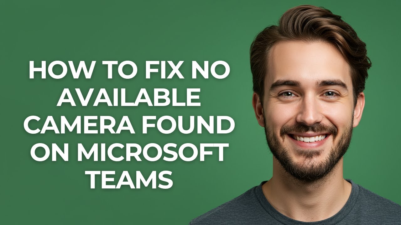 How to Fix No Available Camera Found on Microsoft Teams - GUIDE!