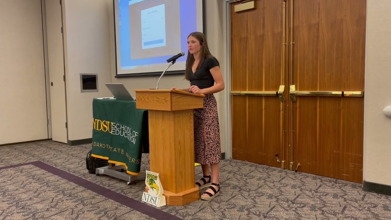 NDHSAA/FUI Distinguished Student Bayley Scott Speaks to the NDHSAA General Assembly