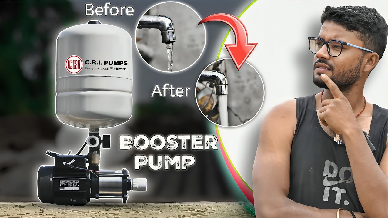 CRI 0.5Hp Pressure Booster Pump Installation || water Pressure pump || Easyfit 