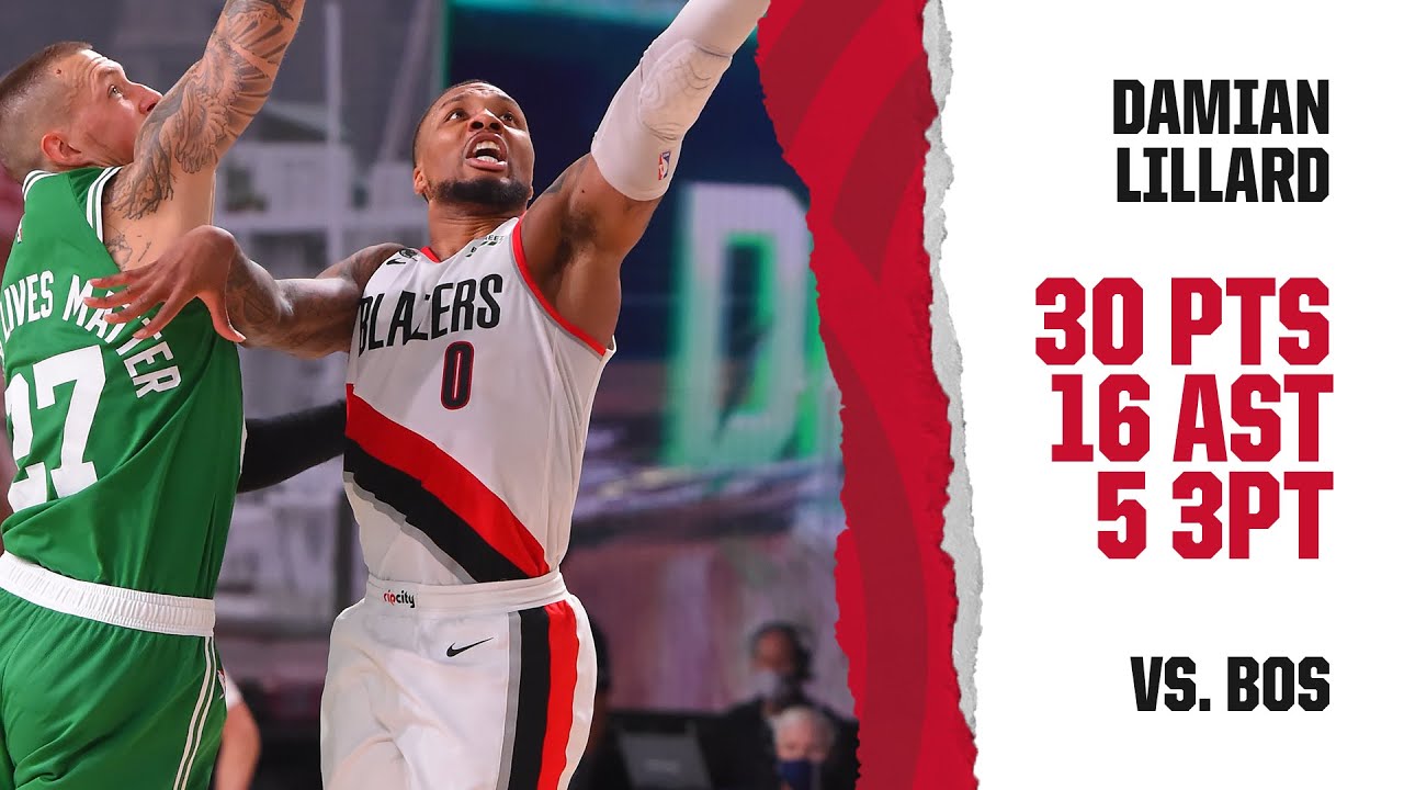 Damian Lillard (30 PTS, 16 AST) Highlights | Trail Blazers vs. Celtics