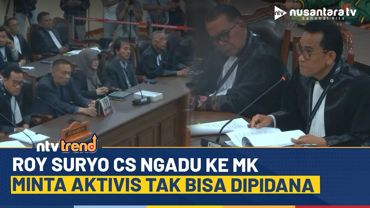 Roy Suryo Cs Minta MK Lindungi Aktivis yang Bekerja untuk Kepentingan Publik | NTV