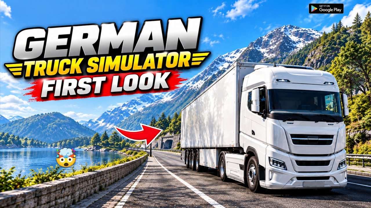 Finally! German Truck Simulator On Playstore🎉 Exclusive First Look🔥