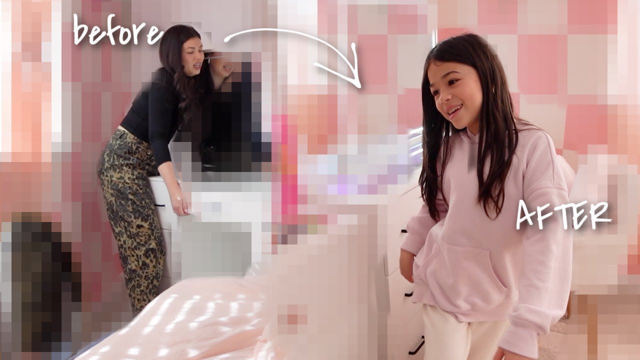 SURPRISING my daughter with a *NEW* Preppy Room!