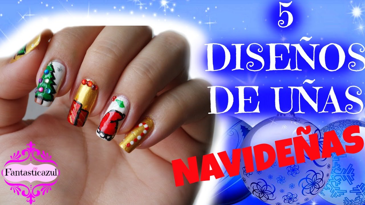 5 DISEÑOS DE UÑAS PARA NAVIDAD POR FANTASTICAZUL