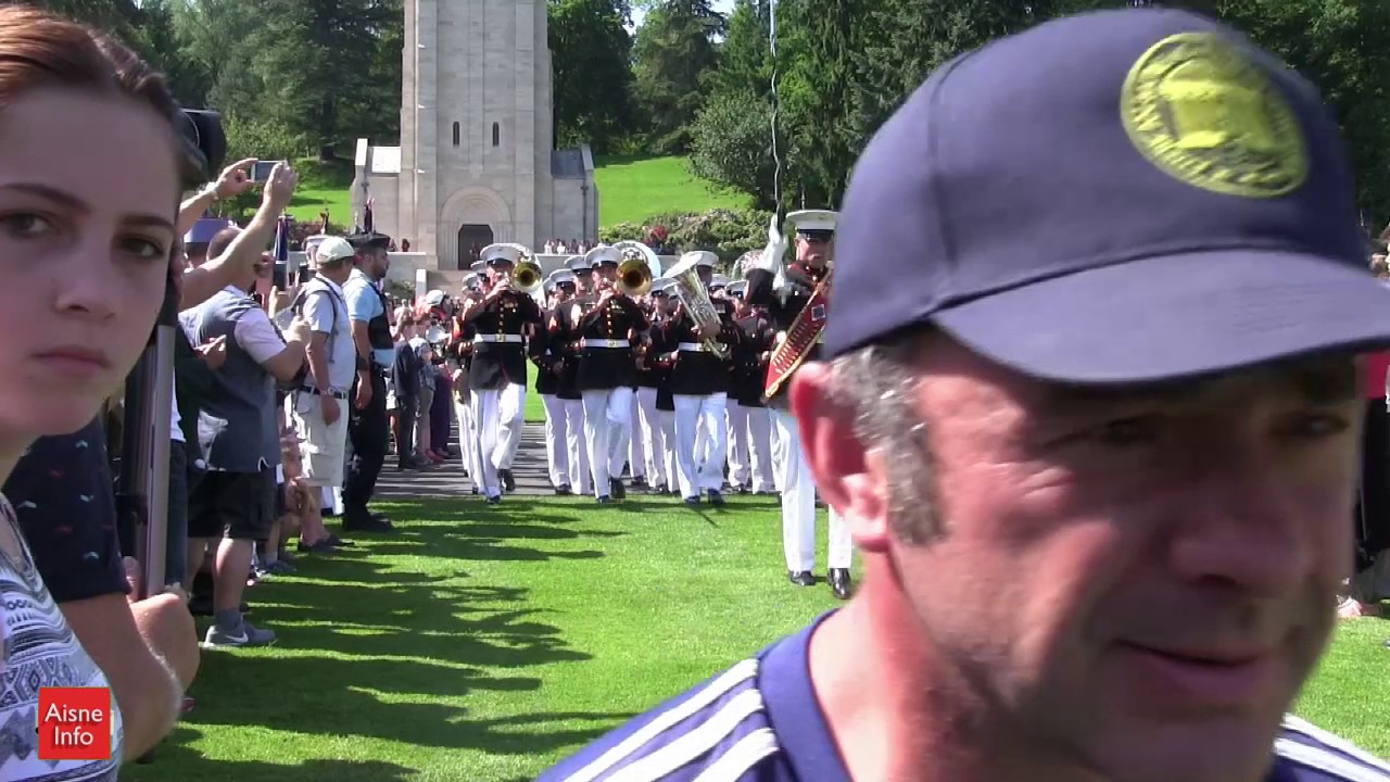 Cérémonie du Memorial Day au cimetière militaire américain de Belleau