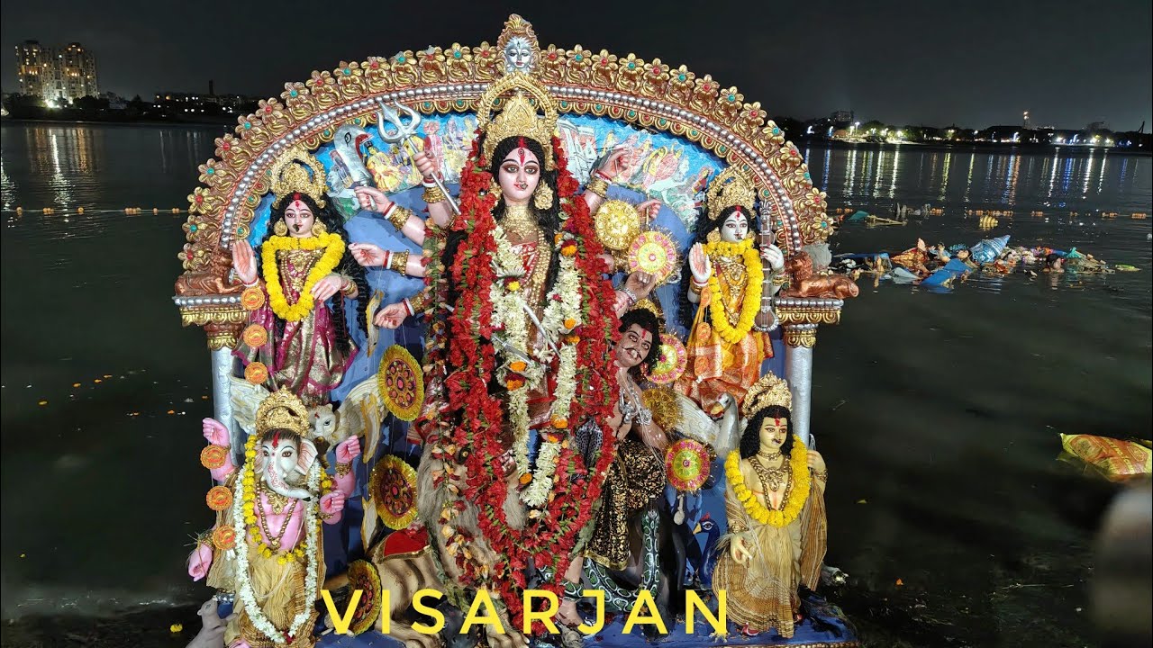 BASANTI DURGA PUJA VISARJAN 2025|BASANTI DURGA IDOL IMMERSION IN KOLKATA BABUGHAT|DURGA VISARJAN