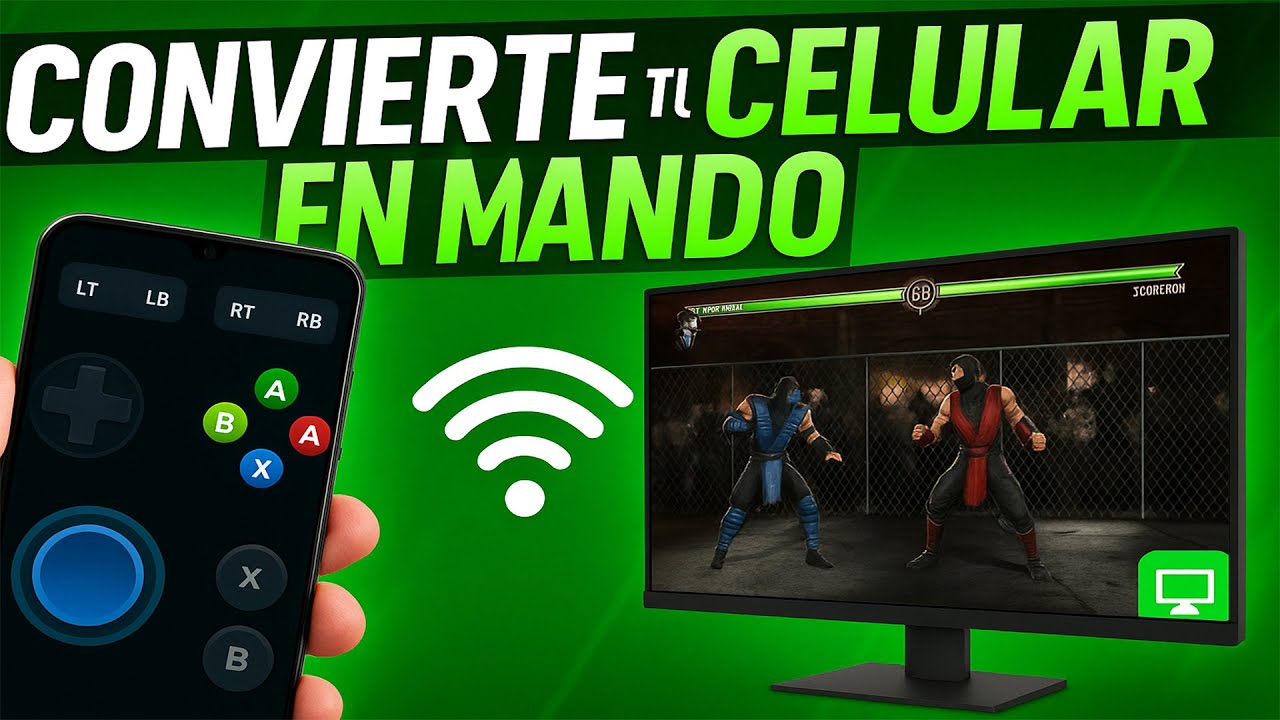 🎮 Convierte tu Teléfono en un Mando para PC | Control tipo Xbox GRATIS