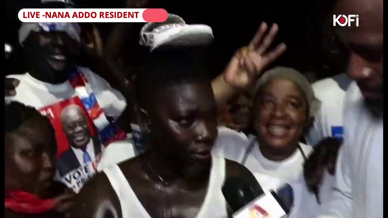NPP SUPPORTERS JUBILATE MASSIVELY ON NANA ADDO'S WIN