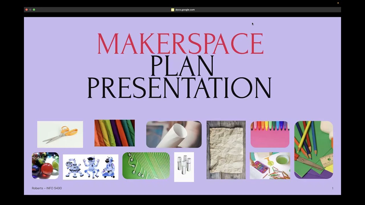 My Makerspace Plan