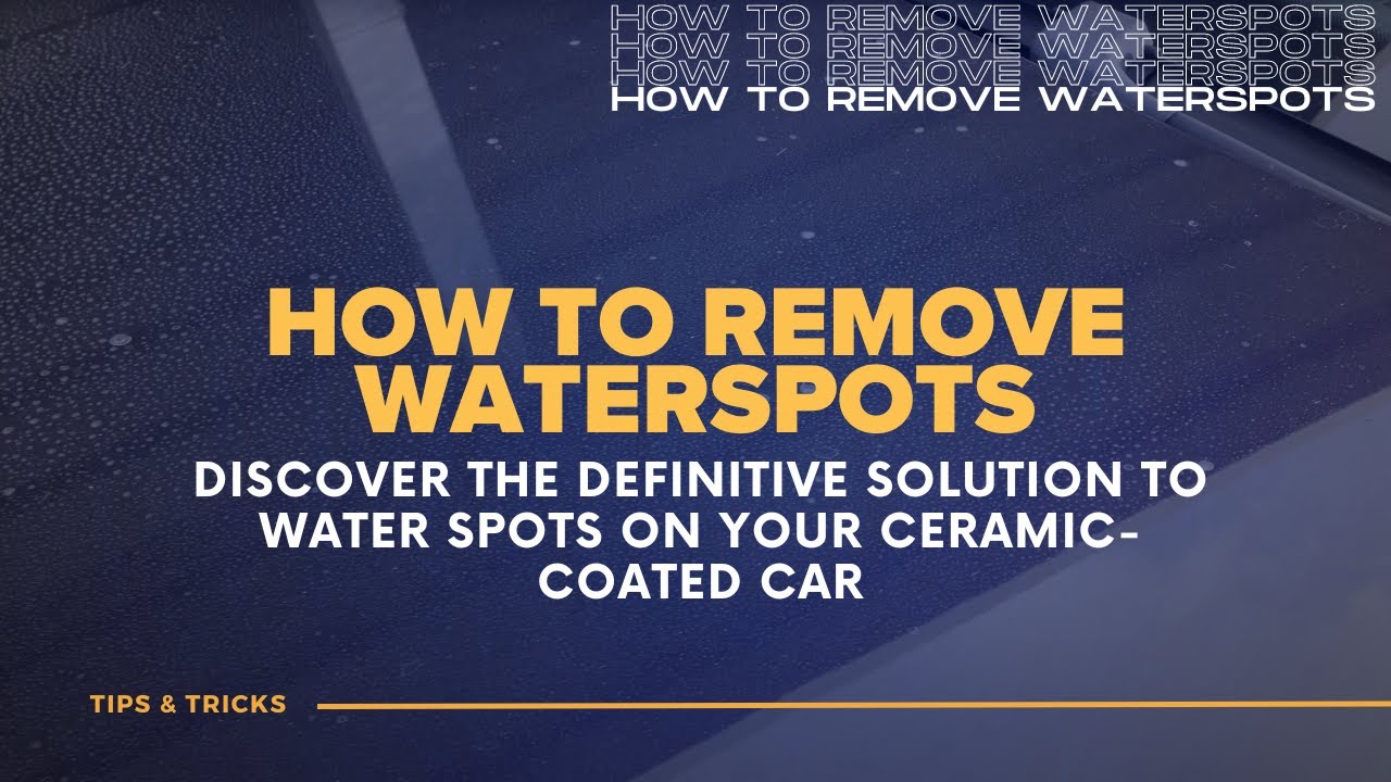 Car Detailing: How to remove waterspots from a ceramic coated with Labocosmetica | Reggy Cox