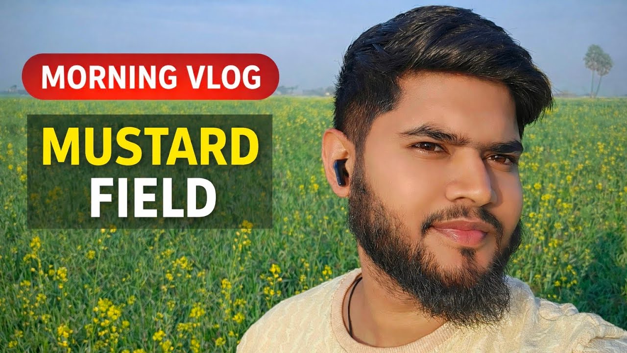 Morning In Mustard Field 🌼✨ | Fresh Gaon Ki Hawa 💚🌾 Azmi Vlogs ♥️