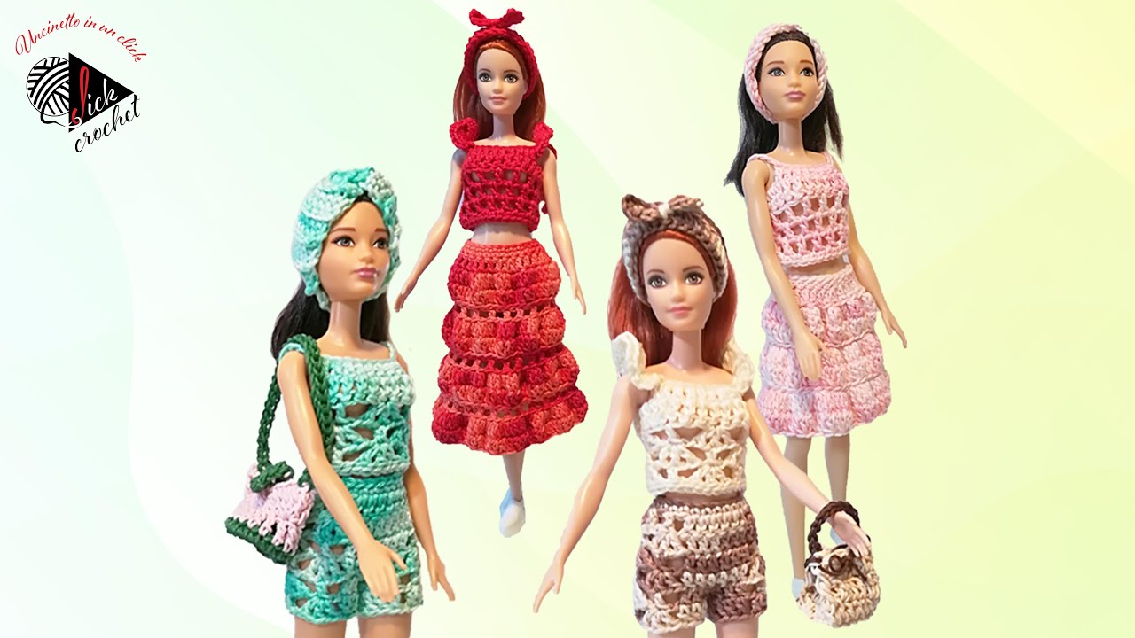 TUTORIAL UNCINETTO BARBIE CANOTTA modello 28