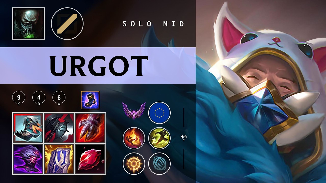 Urgot Mid vs Akshan - EUW Master Patch 26.04