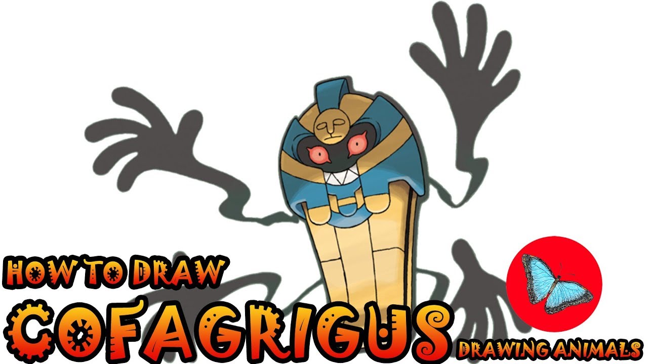 How To Draw Cofagrigus Pokemon | Drawing Animals