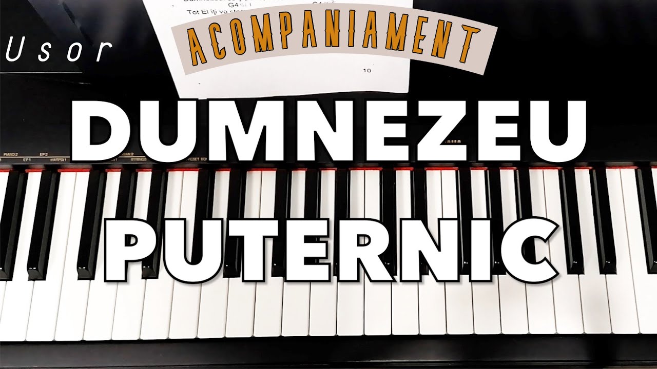 Dumnezeu PUTERNIC - Mana Lui cea tare TUTORIAL PIAN (Cum sa acompaniezi cu ACORDURI) Cristian Chifan