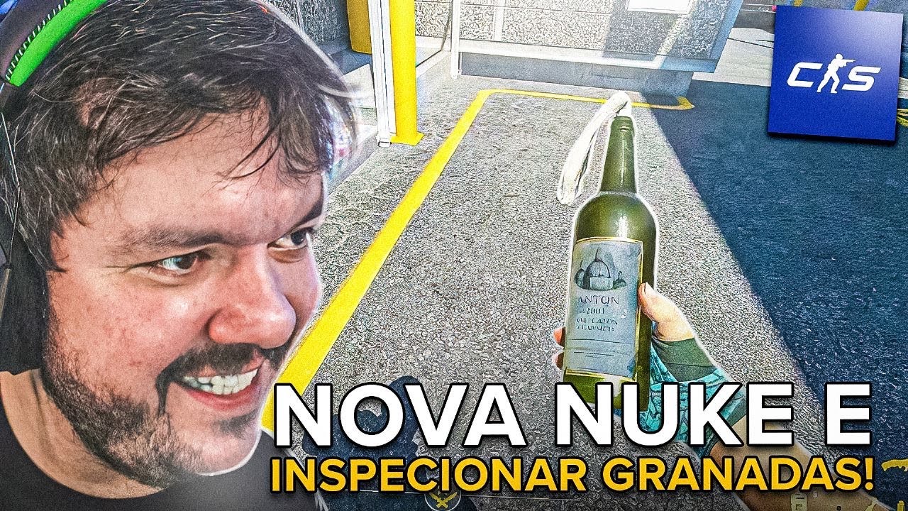 GAULES CONHECENDO NOVA NUKE E INSPECIONAR GRANADAS NO CS2!!