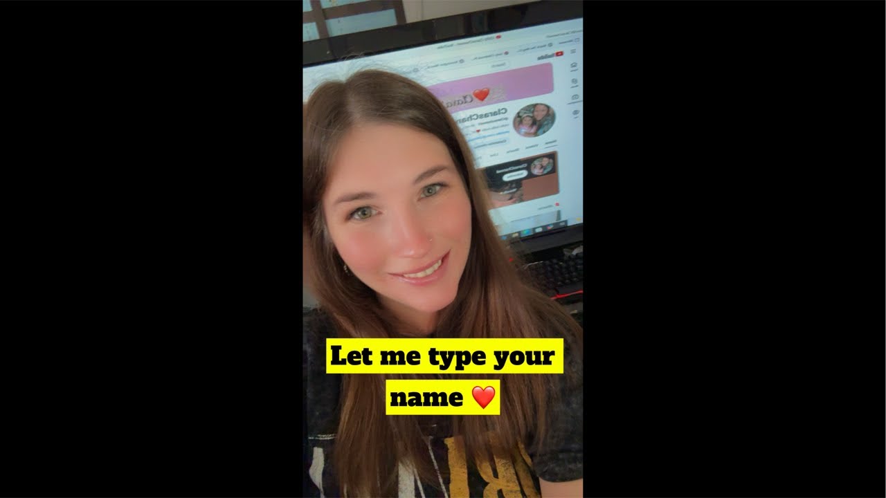 Typing/writing names ❤️🖥️💻come hangout ❤️#live  #trending #viral #fun #subscribe #like