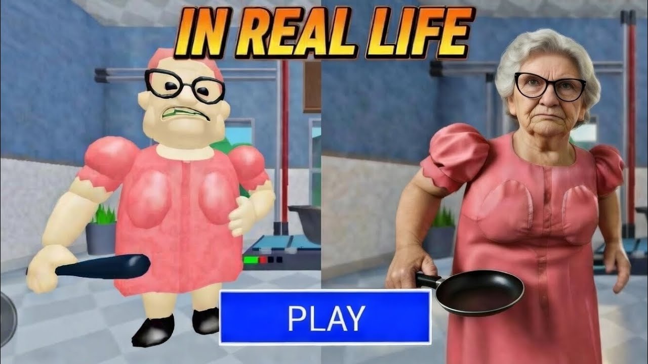 🔥-“BARRA'S GRANNY HOUSE (SCARY OBBY) in real life - all bosses in the new Roblox update.