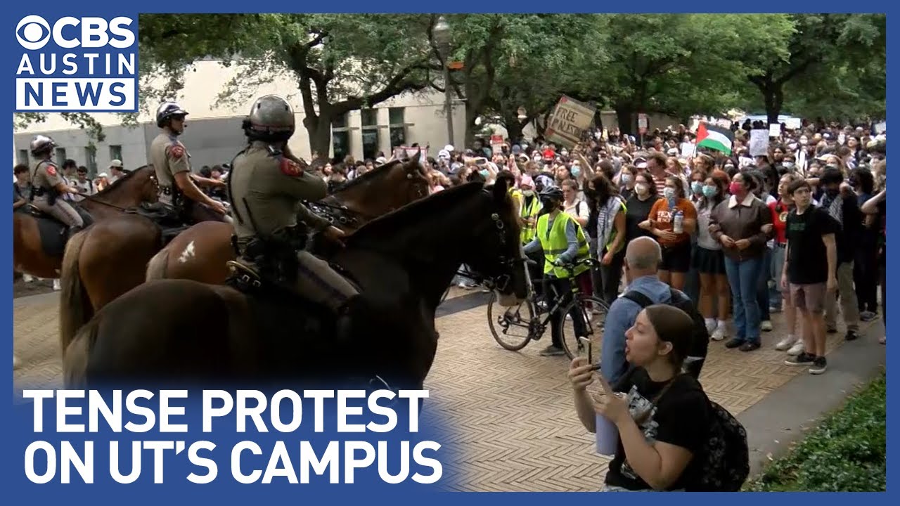 Police clash with pro-Palestine protesters at UT Austin
