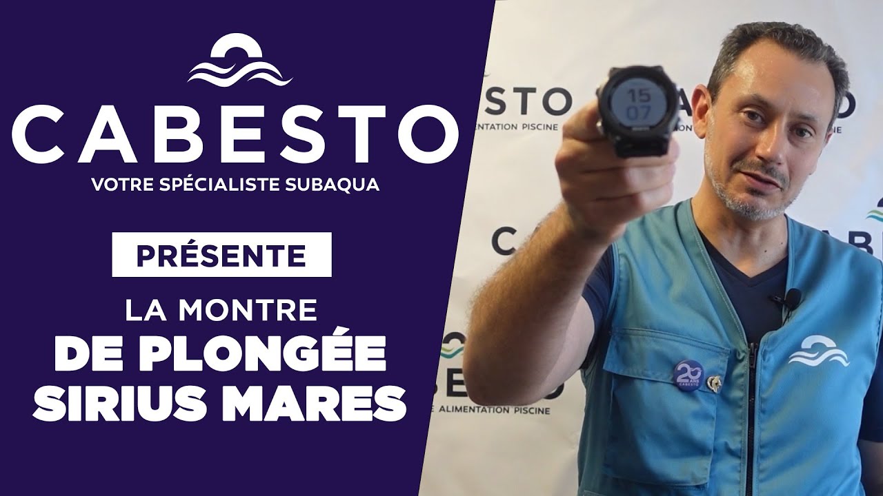 Cabesto présente : la montre ordinateur de plongée Sirius MARES