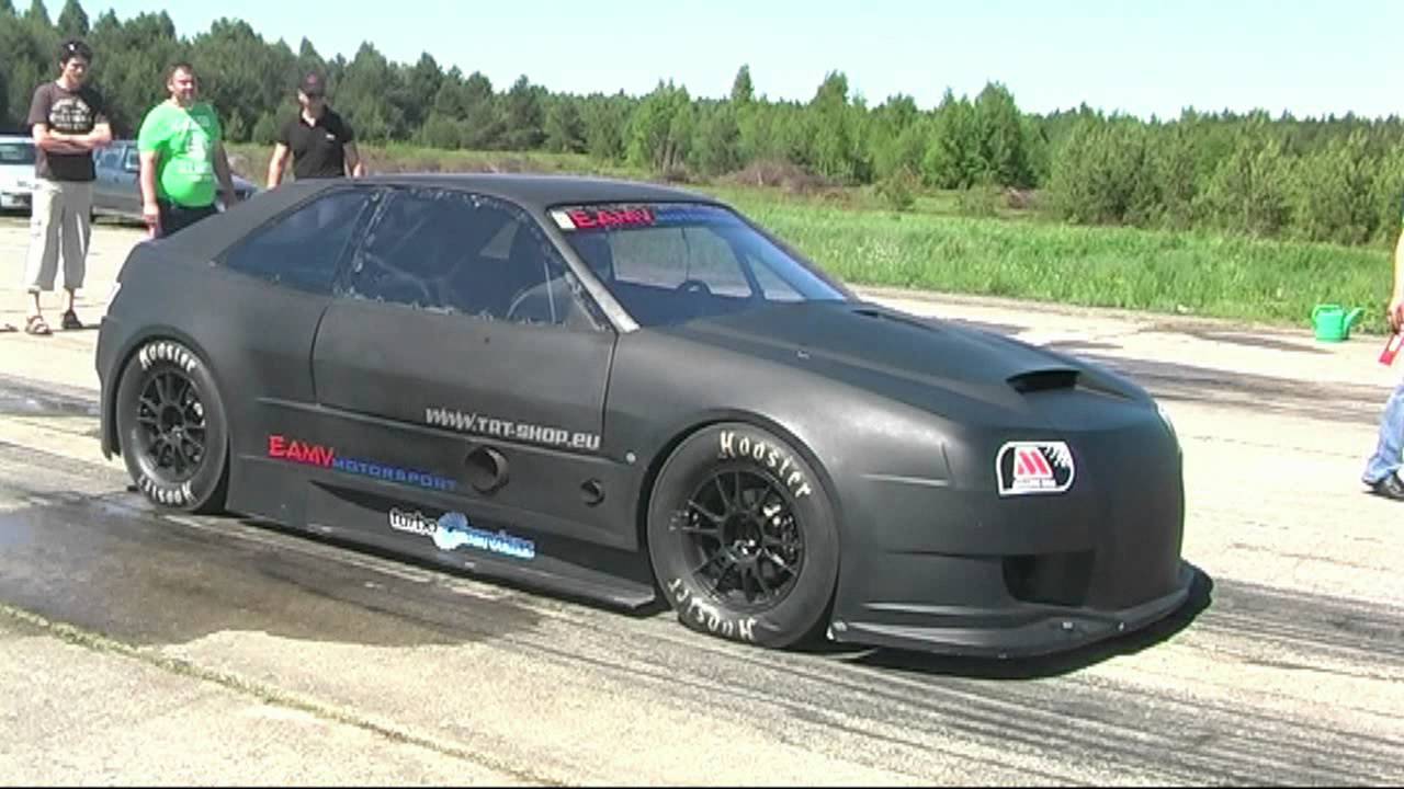 vw corrado new Lithuanian 1/4 mile record 2011