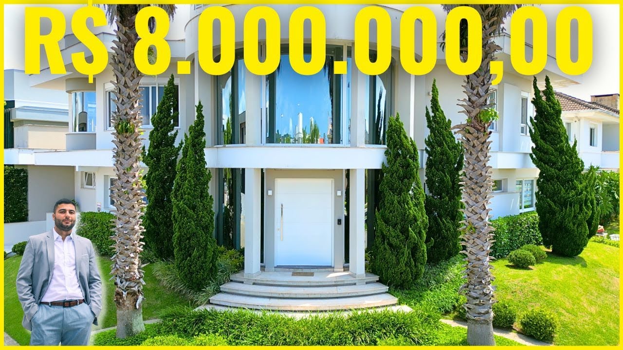 MANSÃO LUXUOSA DE 8 MILHÕES DE REAIS EM JURERÊ INTERNACIONAL, FLORIANÓPOLIS-SC