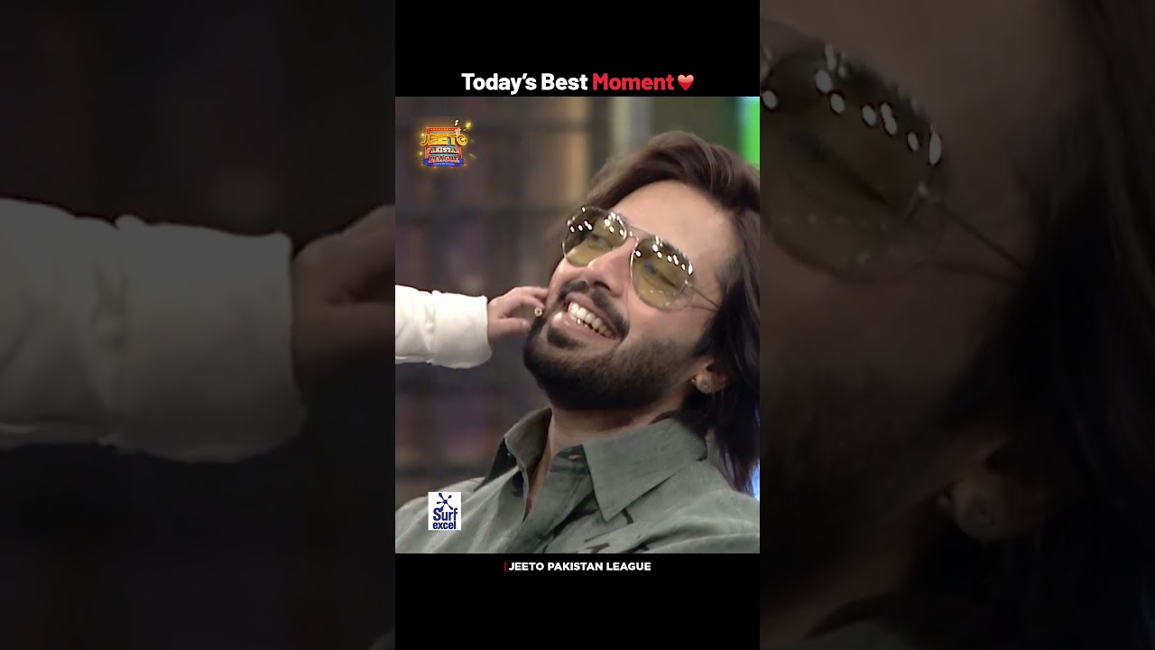Today's Best Moment 😍 #jeetopakistanleague #humayunsaeed #kubrakhan #fahadmustafa #shorts
