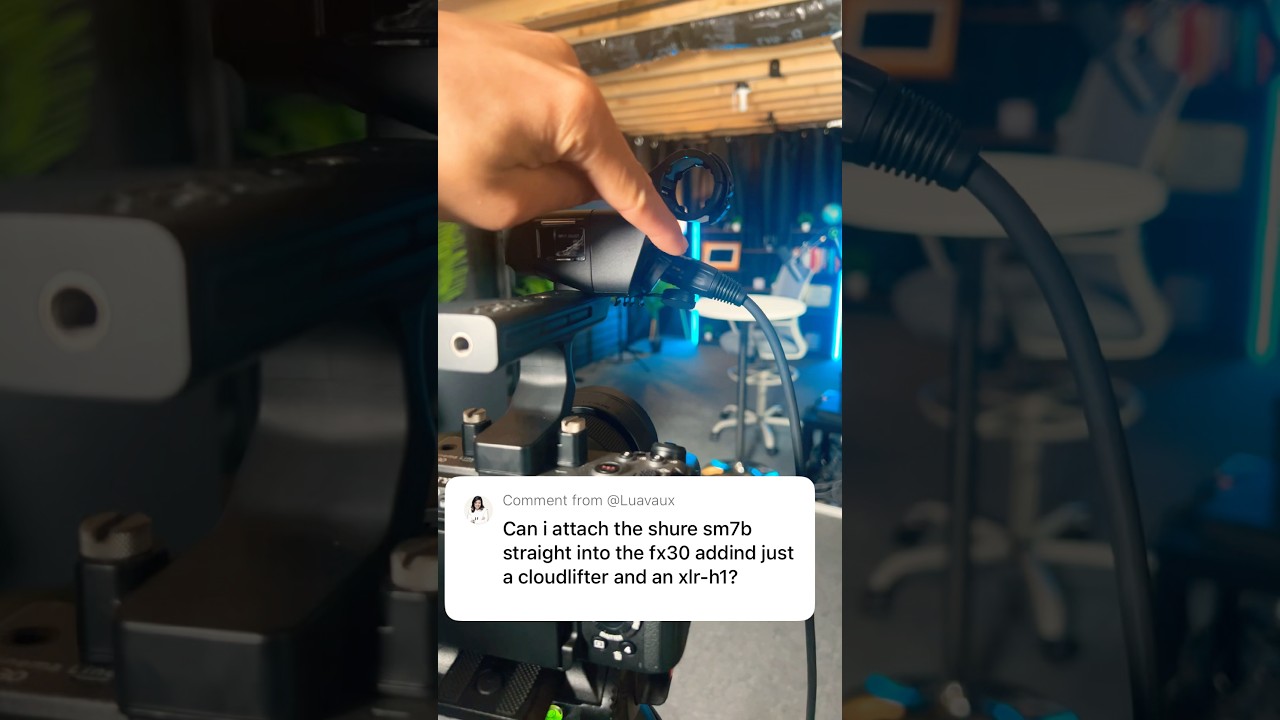 Shure SM7dB + Sony FX30 = 🔥🔥