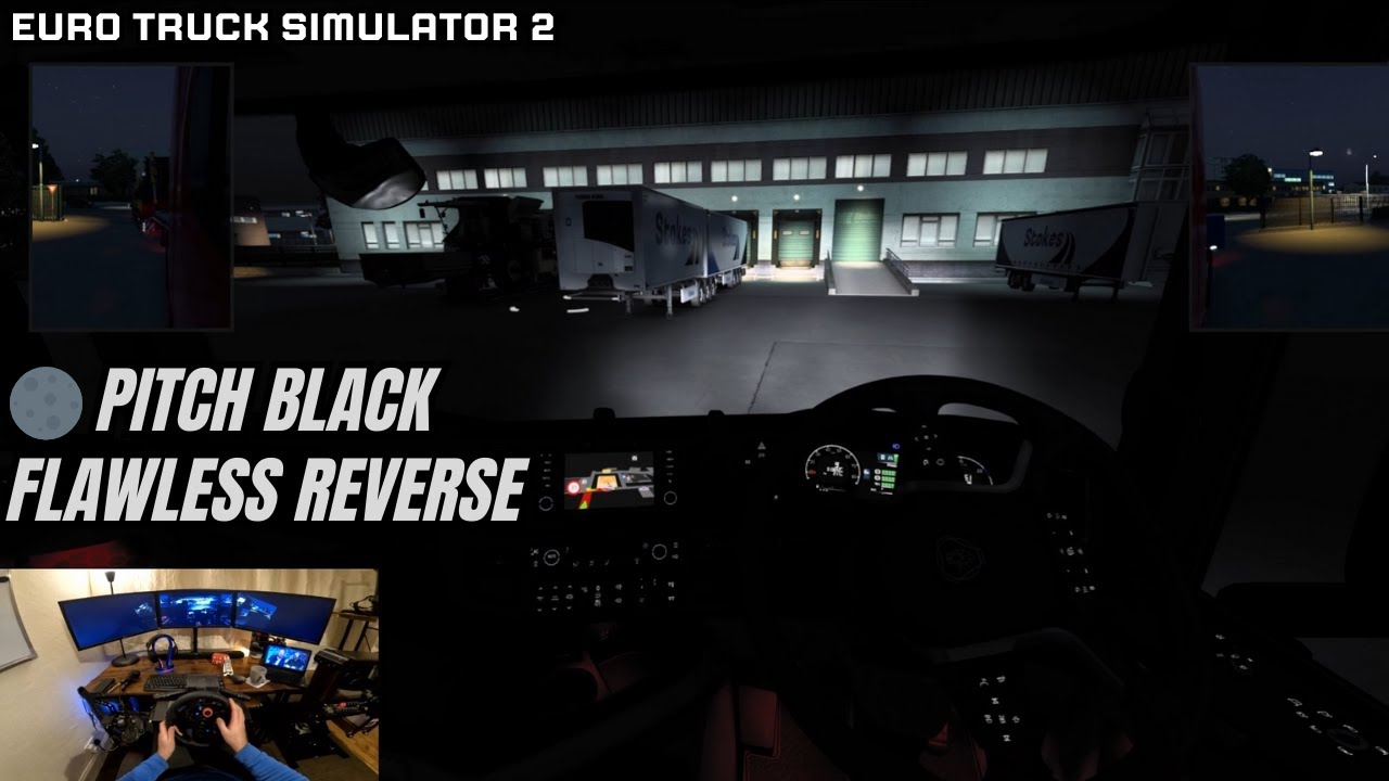 🚛 ETS2 | Pitch Black Amsterdam Yard – Flawless Between-Trailer Reverse! 🌑🔄