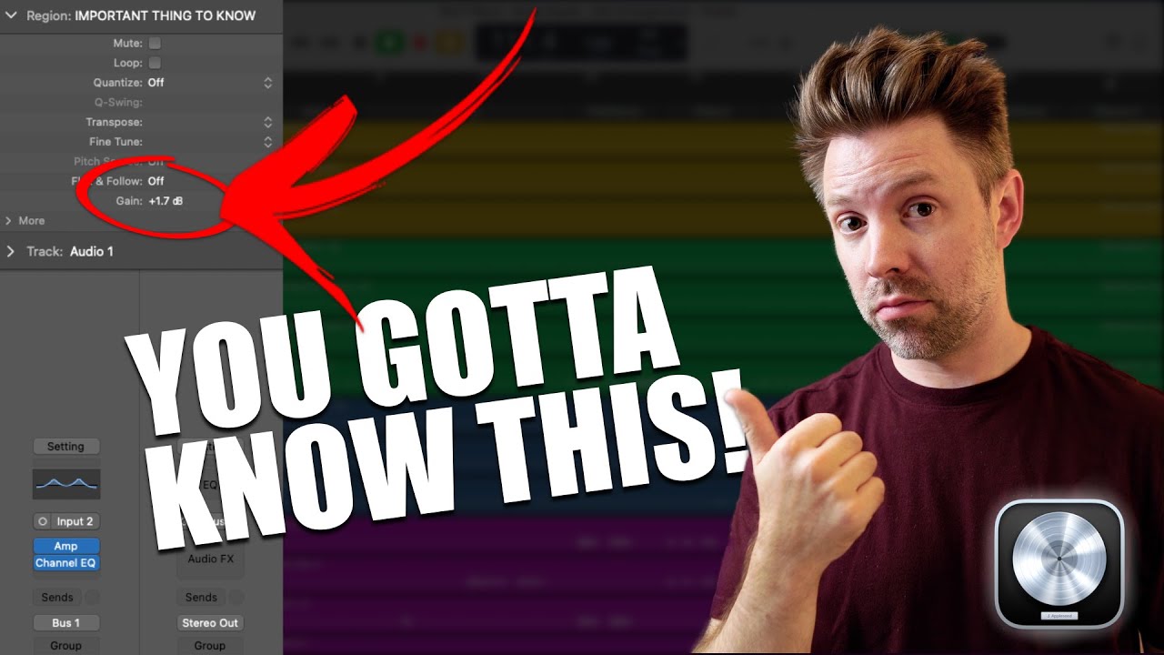 5 стадий громкости в Logic Pro