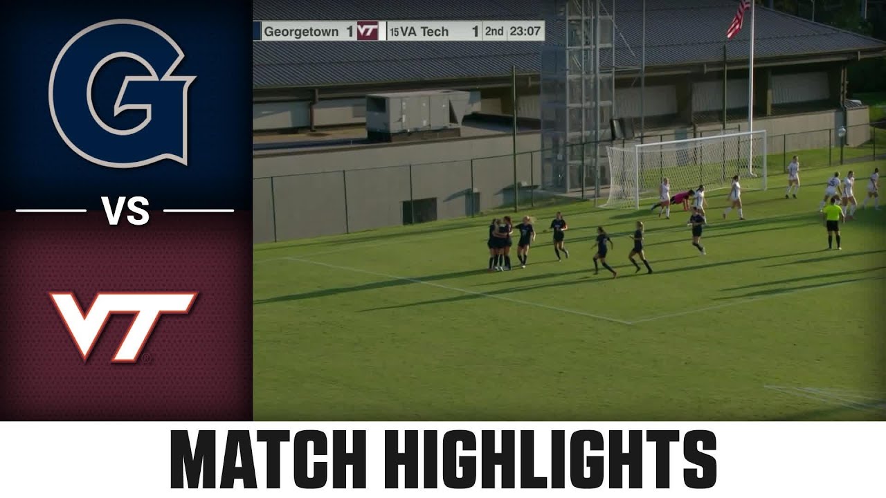 Georgetown vs. Virginia Tech Match Highlights | 2025 ACC Women's Soccer