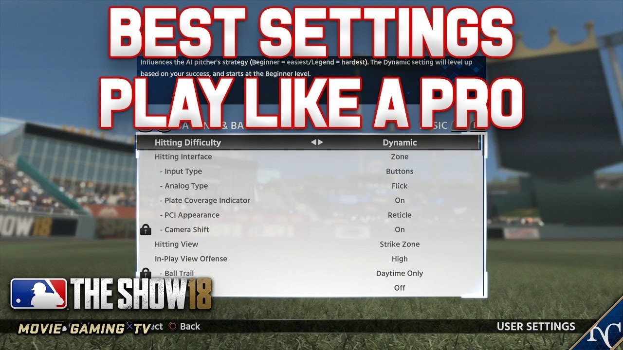 Best Settings MLB The Show 18 | eSports Settings MLB The Show 18