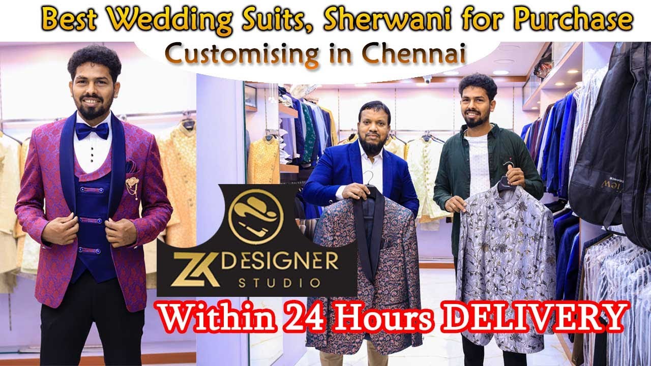 ZK DESIGNER - best wedding suits,  sherwani for purchase and customising in chennai @kalakalchennai