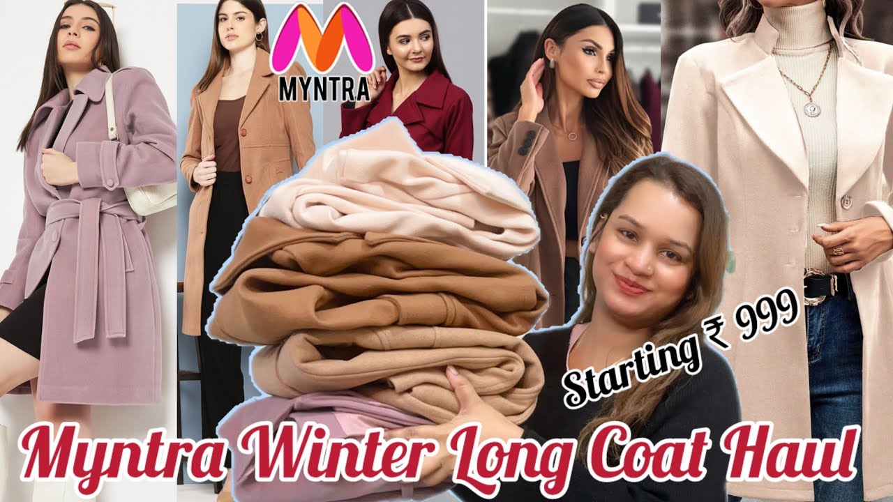 Myntra winter Long Trench Coat Haul|Best Long Coat From Myntra|Long Coat Review From Myntra #myntra
