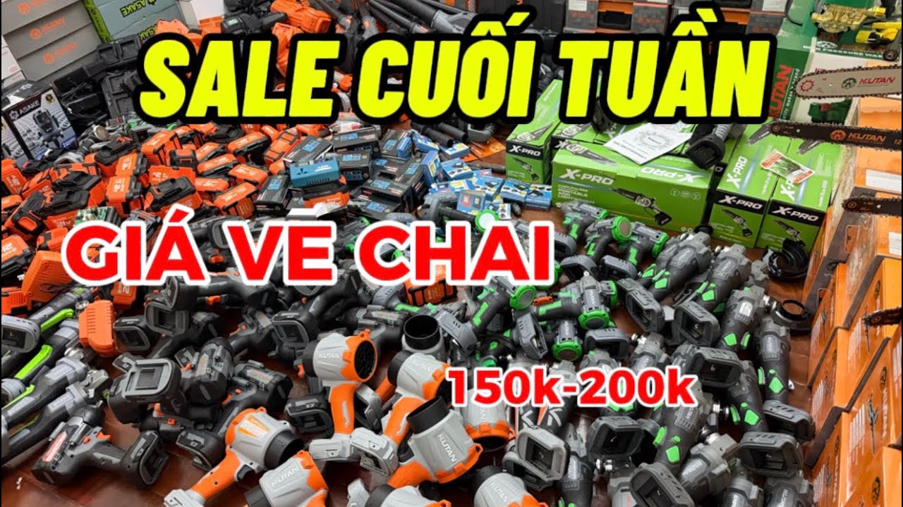 Thanh lý xả xe chai bulong 1000n,cưa xích,thổi phản lực,máy mài,đế chuyển nguồn,pin 15 cell