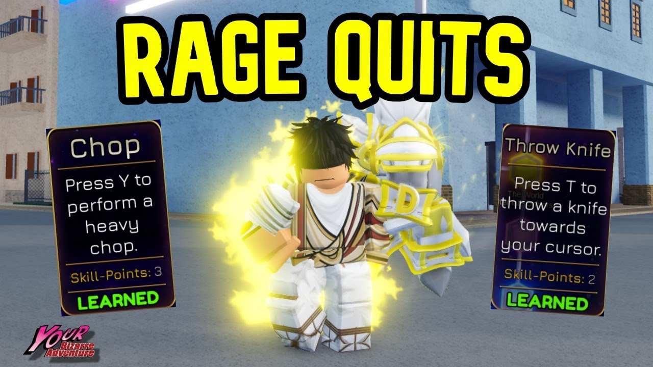 [YBA] Twau Boxing makes people RAGE QUIT...