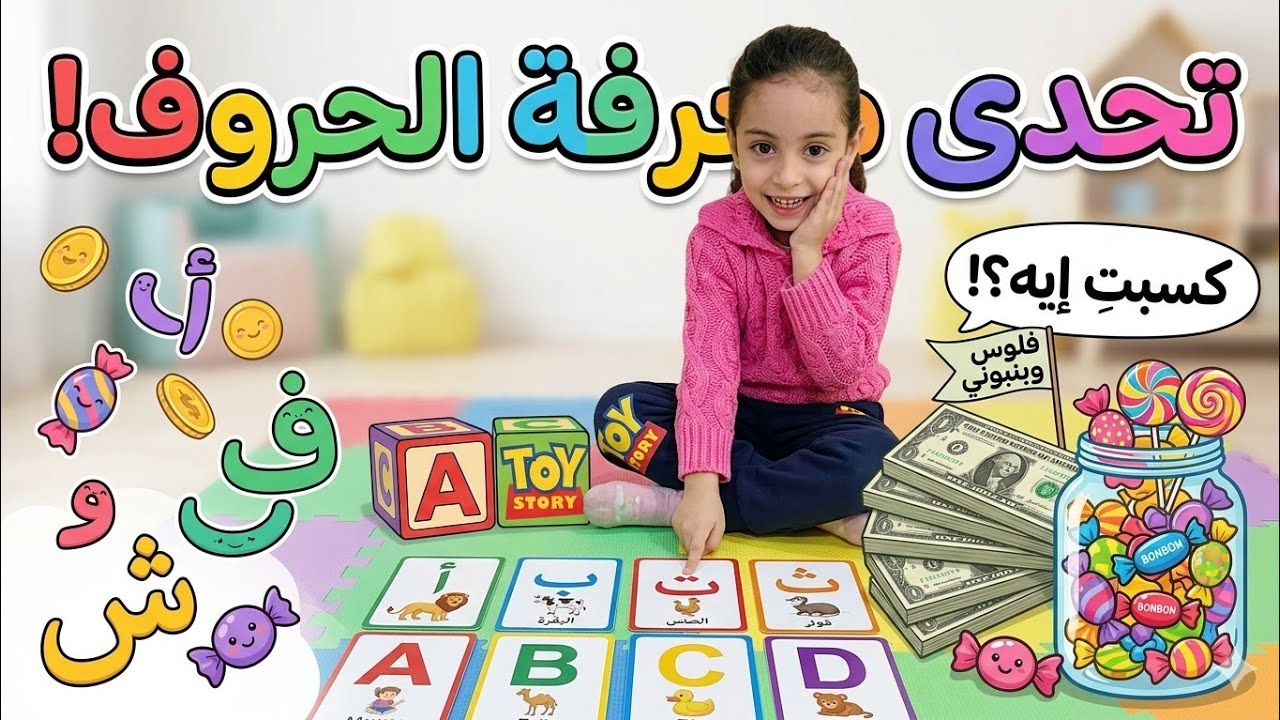 لعبة تعليم الحروف مع مكافأت🍬💸#explore #youtube #youtubevideo #funny #kids #baby #youtubechannel #yt 