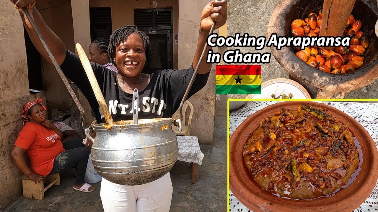 Traditional Cooking Recipe !! How Authentic Aprapransa Cooking in Ghana, West Africa 