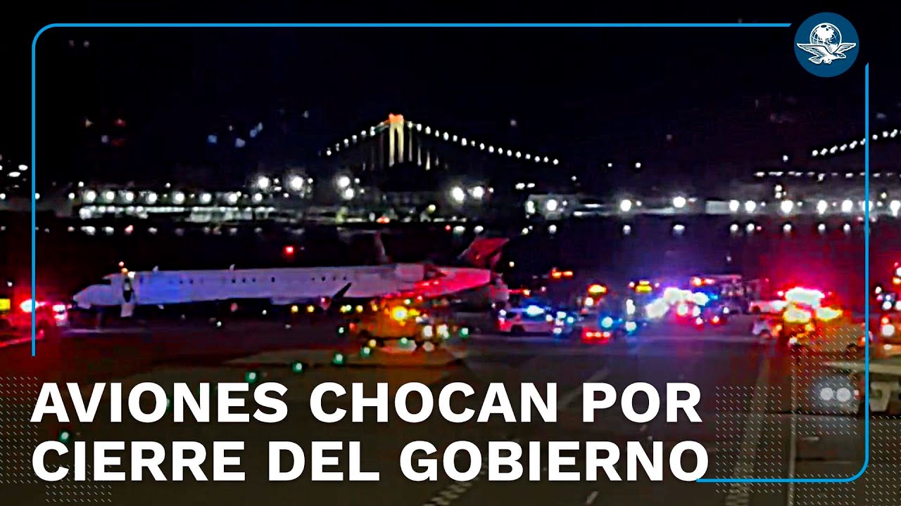 Chocan dos aviones en Nueva York por falta de controladores aéreos