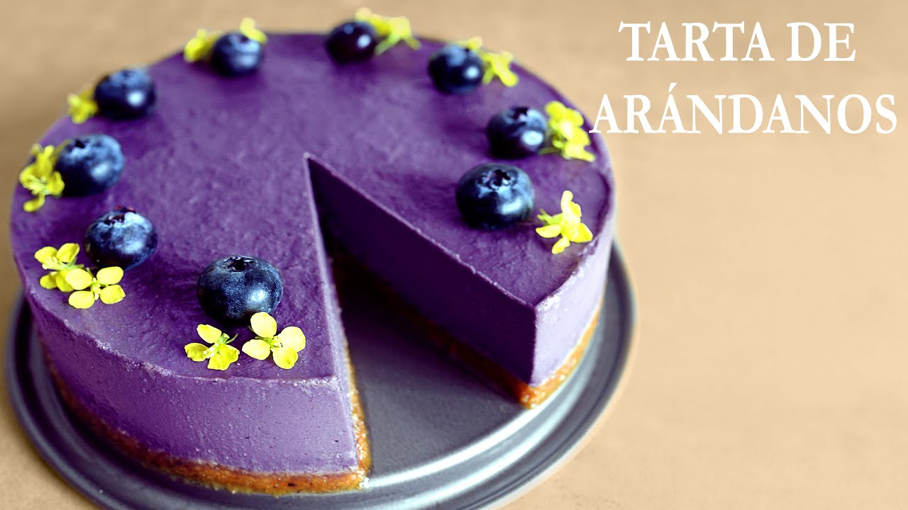 Tarta de Arándanos Vegana ¡Fácil y Sin Horno! ASMR