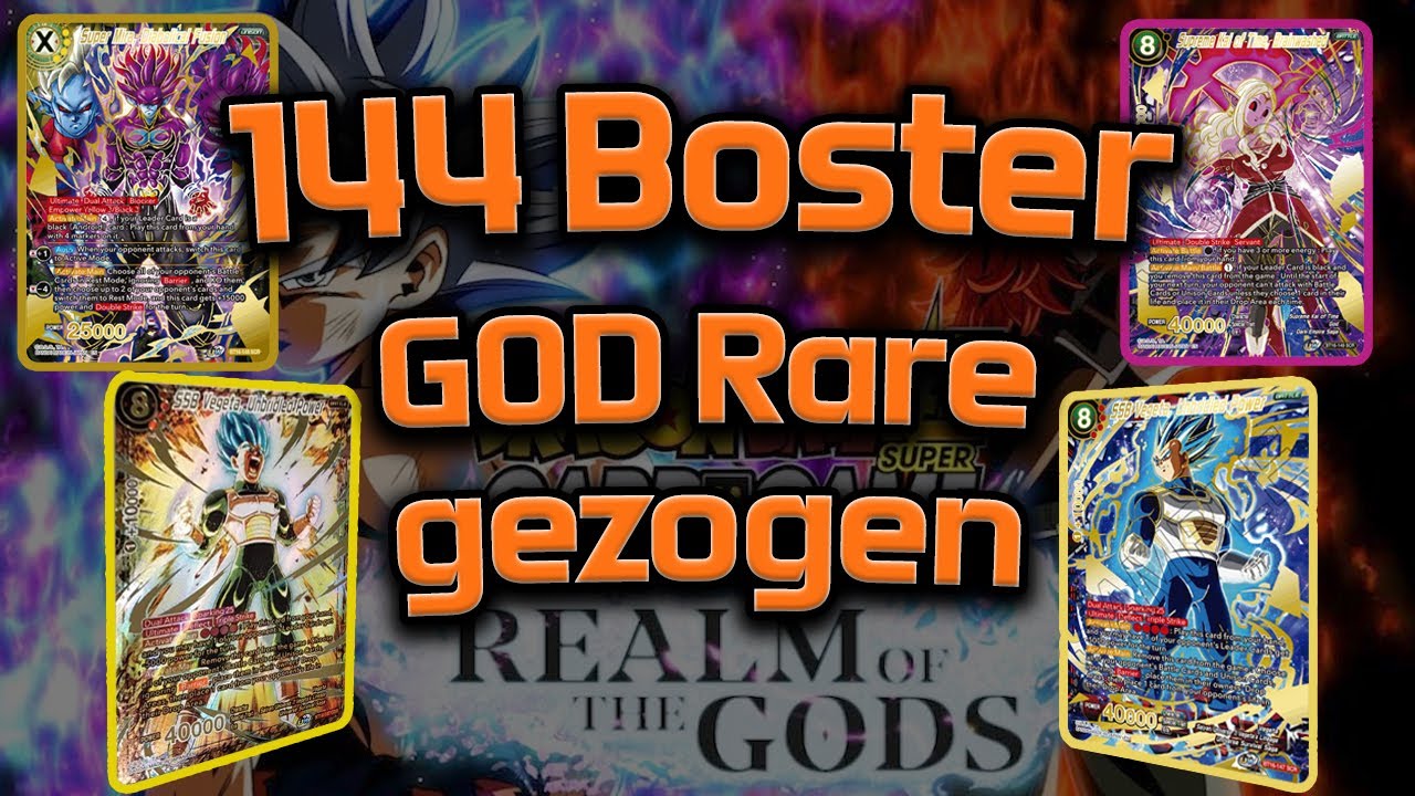 Vegeta God Rare gezogen!? I Dragonball Realm of the Gods 144 Booster