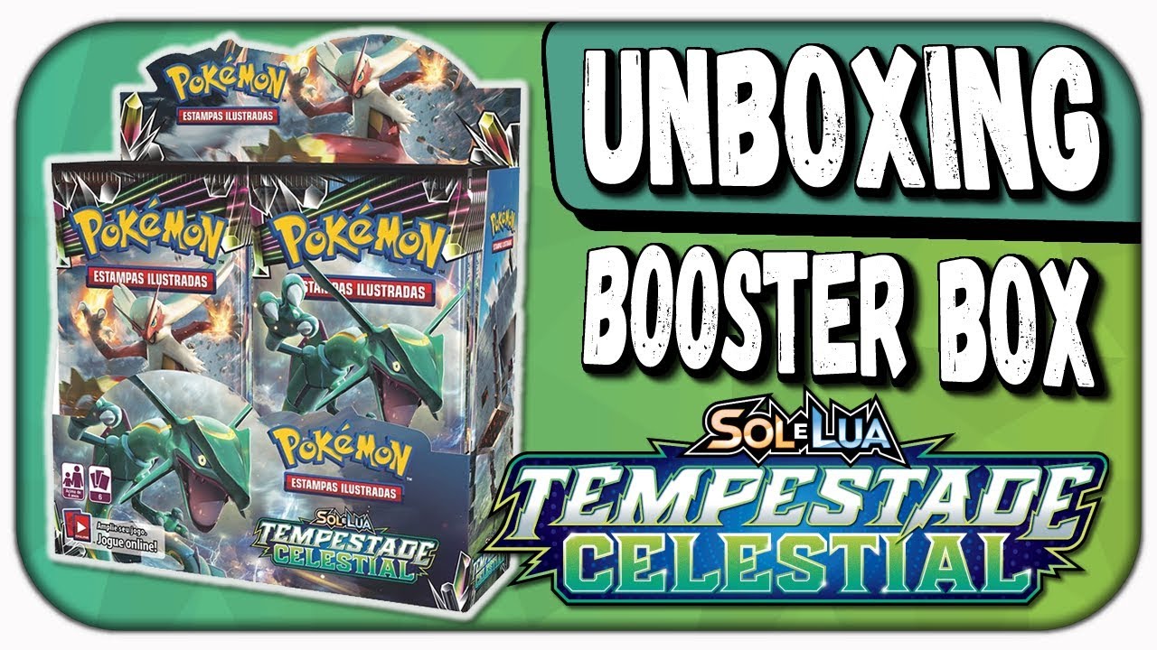UNBOXING - Booster BOX Tempestade Celestial SM7! (Pokémon TCG)