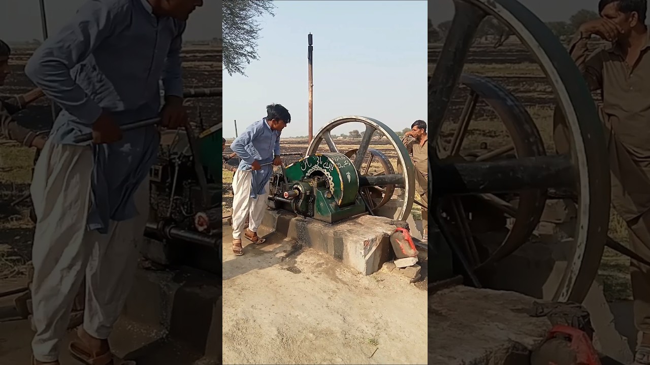 most popular desi old black engine starting // ruston engine // ruston hornsby england