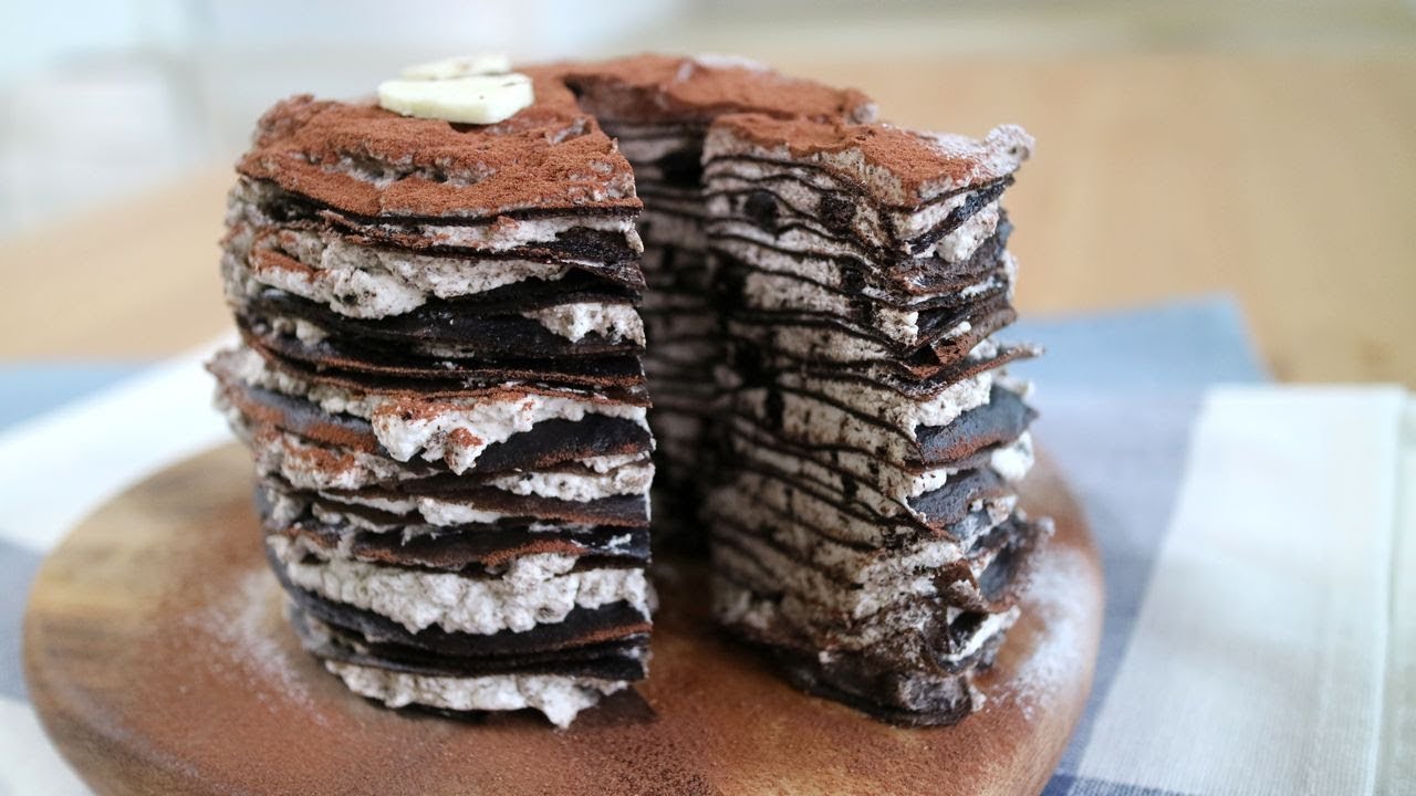 Oreo Mille Crêpe Cake オレオクリームたっぷりのオレオミルクレープ。。。