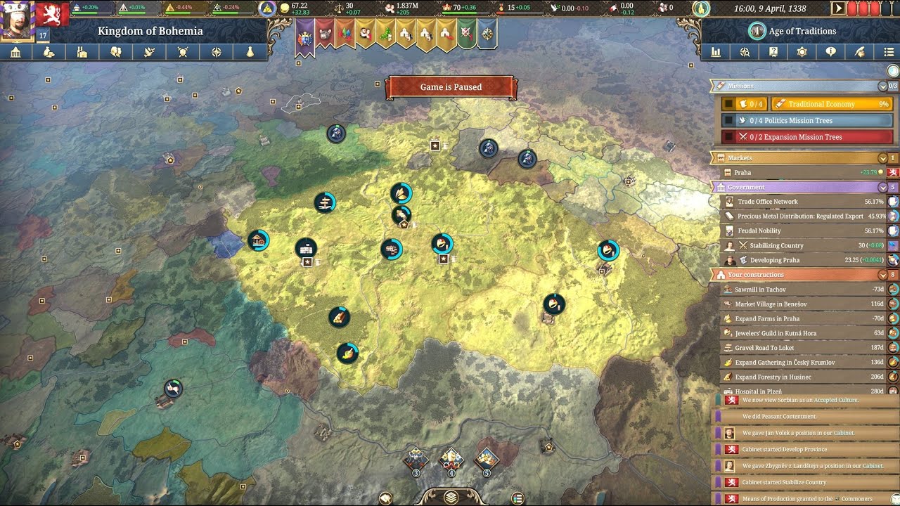 Europa Universalis V #1 První pohled, takže pokus omyl