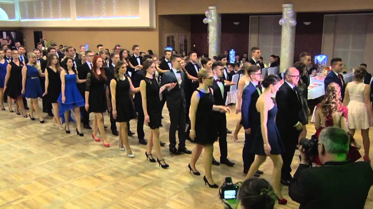 Studniówka I Liceum Ogólnokształcącego w Brodnicy '2015 - polonez