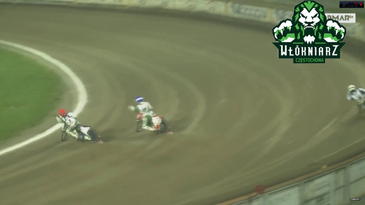 Matej Zagar jeździ po bandzie na SGP ARENA Częstochowa
