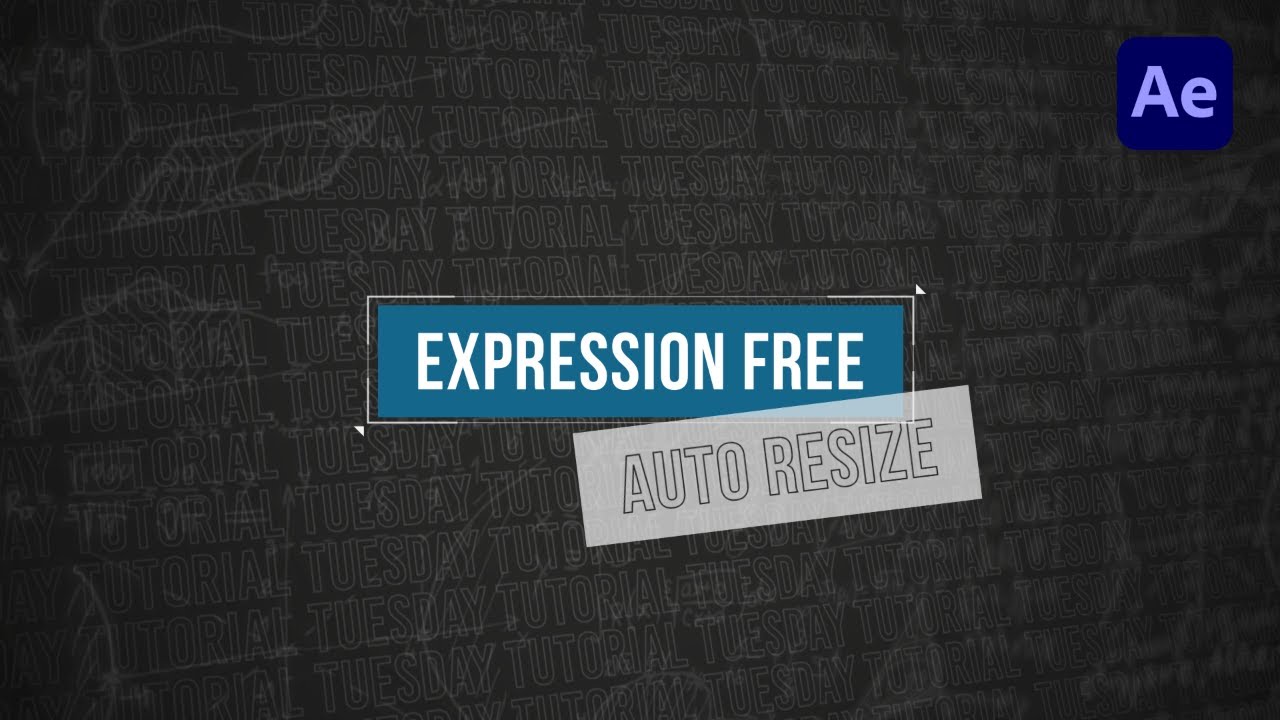 EXPRESSION FREE AUTO RESIZE in Adobe After Effects | QuickTips #10