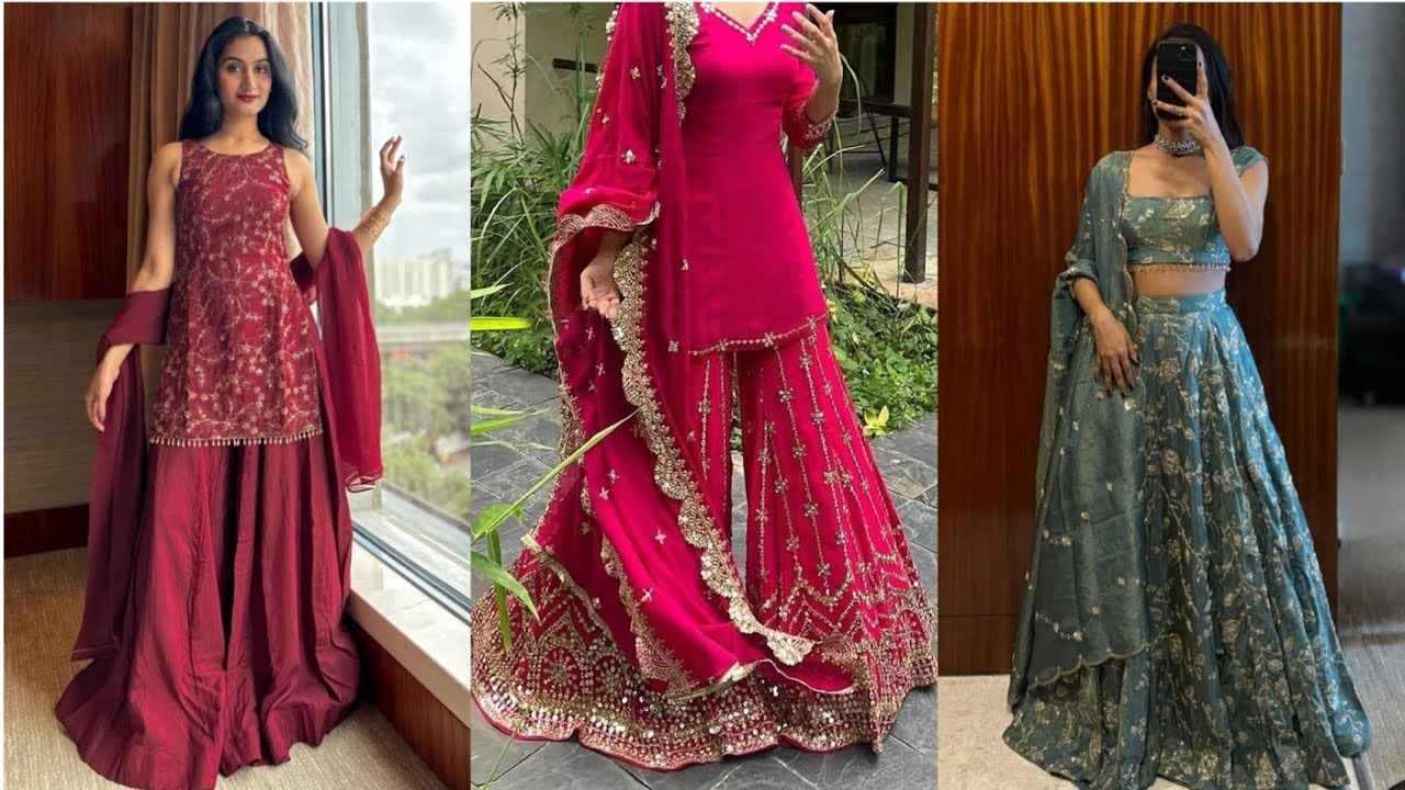 Indian wedding outfit ideas 💗#asthetic #fashion #fashionideas #outfitideas #indianfashion 